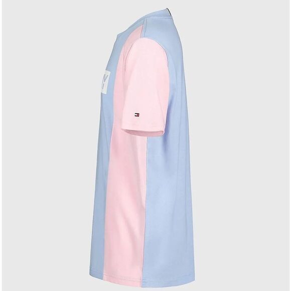 TOMMY HILFIGER Big Boys Stencil Blocked Short Sleeves T-shirt Multicolor Size M - Picture 6 of 15